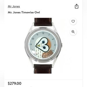 Mr. Jones Timewise owl watch (not working)